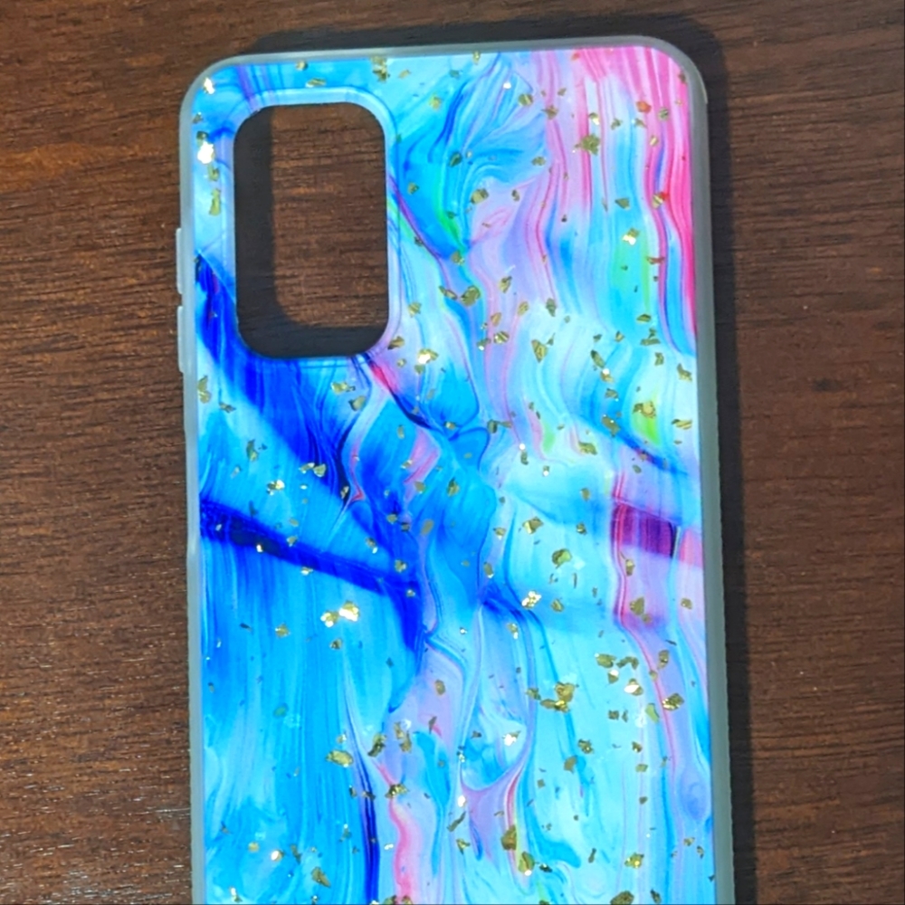 Samsung A32 Sparkle Rainbow Marbled Vaporwave Smartphone Case